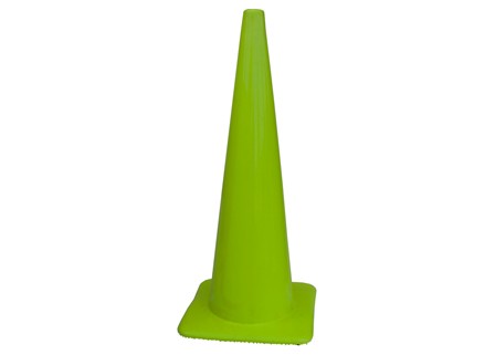 36" Lime Green Traffic Cones