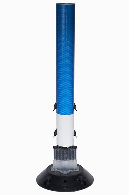 Flexstake Airport Marker Post with reflective - shown with base and insert