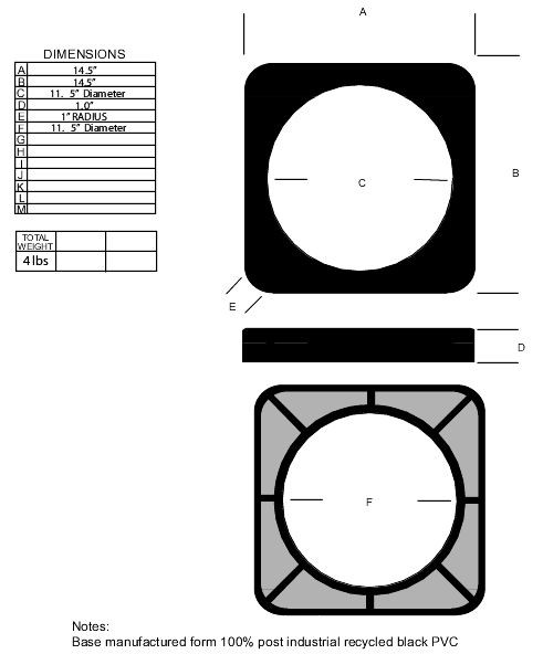 Traffic Cone Weight 4.5 lbs | CW-2000