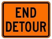 M4-8a 24" x 18" End Detour Sign