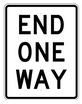 R6-7 24" x 30" End One Way Sign