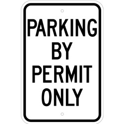 G-85 PARKING BY PERMIT ONLY