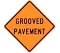 W8-15 Grooved Pavement Sign