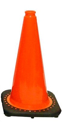 JBC 18" Orange Black Base Traffic Cone