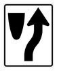 R4-7S 24" x 30" Keep Right Symbol Sign