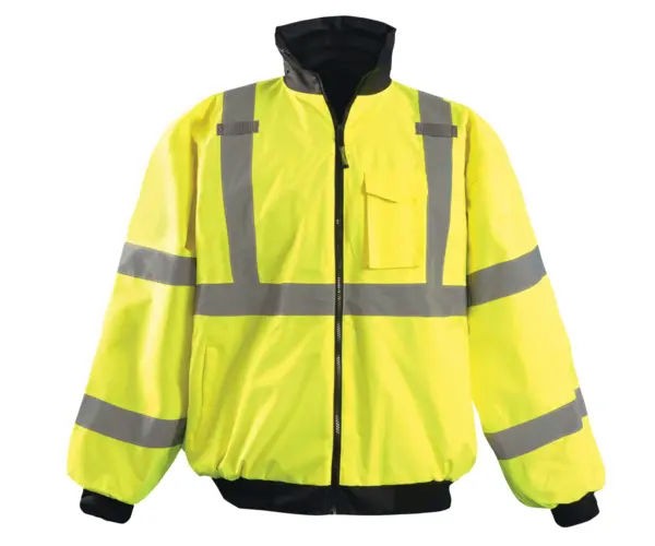 Fleece Bomber Jacket Yellow