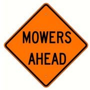 W21-6 Mowers Ahead Sign