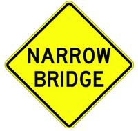 W5-2A Narrow Bridge Sign