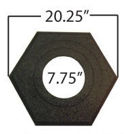 16 LB Octagon Rubber Base