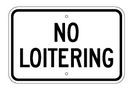 G-56 18" x 12" No Loitering Sign
