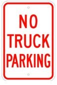 R-55RA5 12" x 18" EGR Grade No Truck Parking Sign