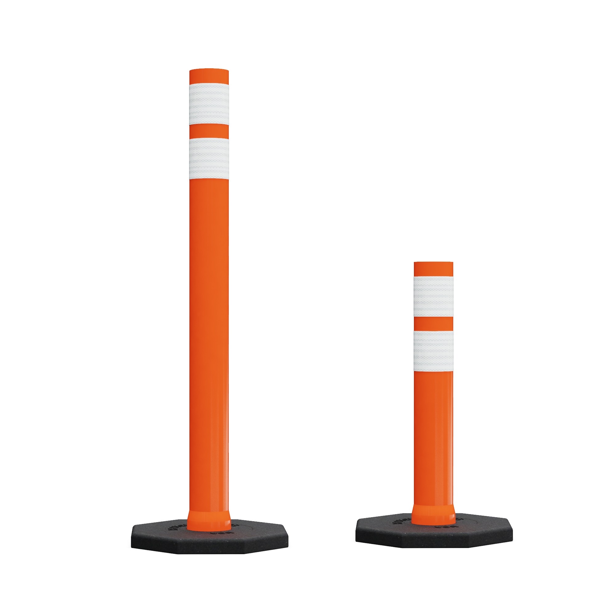 28" Orange Plasticade Open Top Delineator | PP-6828