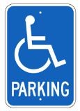 G-40 12" x 18" Handicap Parking Sign