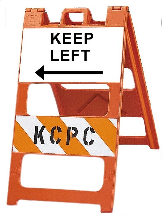 Plasticade Type II Orange Barricade with Legend