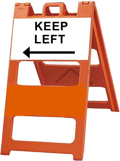 Plasticade Type I Sign Legend Barricade