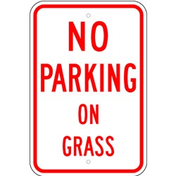 R-34 NO PARKING ON GRASS