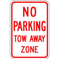 R-84 No Parking Tow away zone