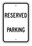 G-29 12" x 18" Reserved Parking Sign