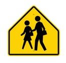 S1-1 School Zone Crossing Symbol Sign
