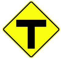 W2-4 T-Intersection Symbol Sign