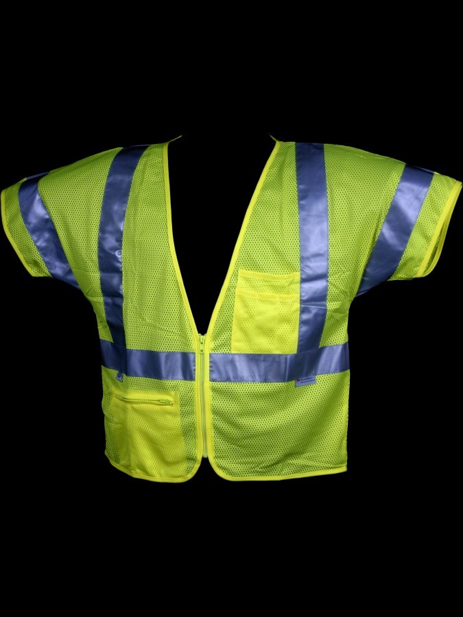 V150 Class 3 Lime Mesh Safety Vest