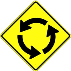 W2-6 Round About Sign