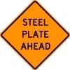 W8-24 Steel Plate Ahead Sign