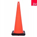 36" 12 lb Solid Orange, Black Base Traffic Cones | RS90055CT