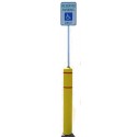 Bollard Flex with Sign Post - Impact Resistant Flexible Bollards | BF-52