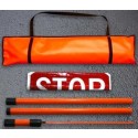 24" Roll Up Stop/Slow Paddle Kit 
