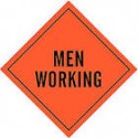 36" Mesh Non Reflective Orange Roll-Up Sign | RUM36-200