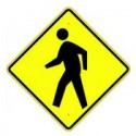W11-2A Pedestrian Crossing Symbol Sign