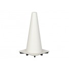 18" White Traffic Cone