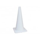  28" White 7 lb Safety Cone