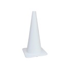 28" White Traffic Cones with reflective collars