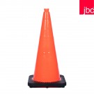 28" 10 lb Solid Orange, Black Base Traffic Cones