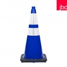 JBC Blue Safety Cone with 6" & 4" Reflective Collars