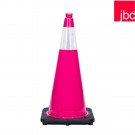 28" Pink JBC Traffic Cones with 6" Reflective Band