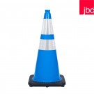 JBC Sky Blue Safety cone with reflective collars