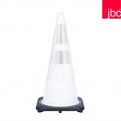 JBC White Safety Cone with 6" & 4" Reflective Collars