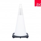28" White JBC Safety Cone with 6" Collar