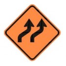W1-4b Two Lane Reverse Curve Sign