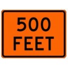 W16-2p 24" x 18" Specify Feet Sign