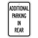 R7-3r Additional Parking In Rear Sign