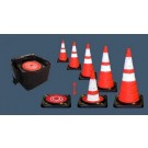 28" Collapsible Traffic Cone (5 Pack)