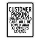 G-45 18" x 24" Customer Parking ( Others Towed) Sign