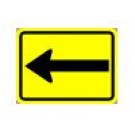 W16-5PL 24" x 12" Directional Arrow Sign