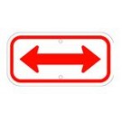 G-62D Directional Double Arrow Sign