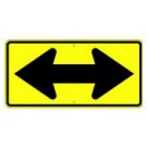 W1-7 Double Arrow Symbol Sign