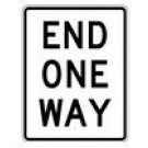 R6-7 24" x 30" End One Way Sign